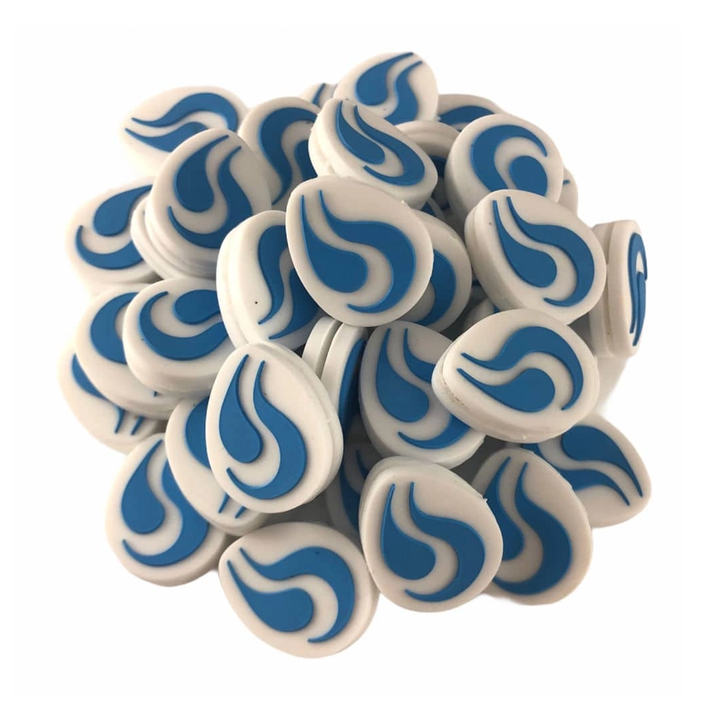 String Project Damper Pro – Blanco con llama azul