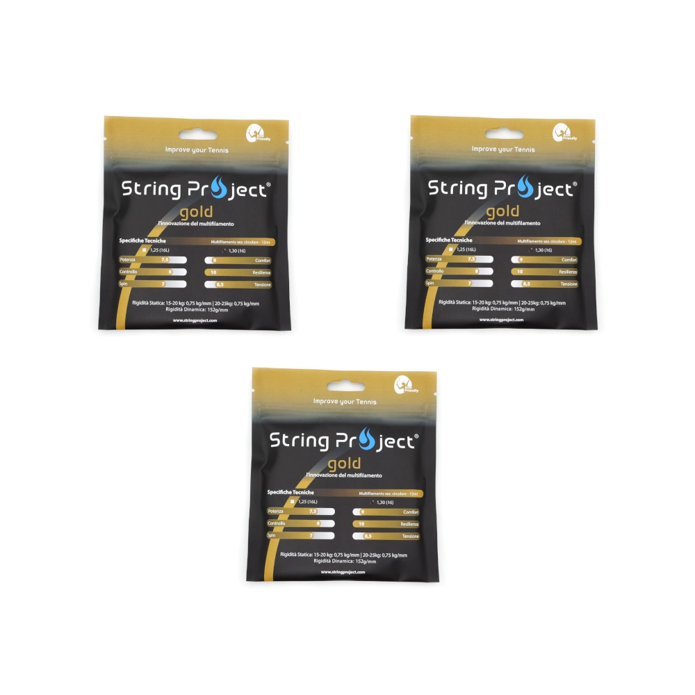 String Project Gold – 3 Sets Pack of 12 m