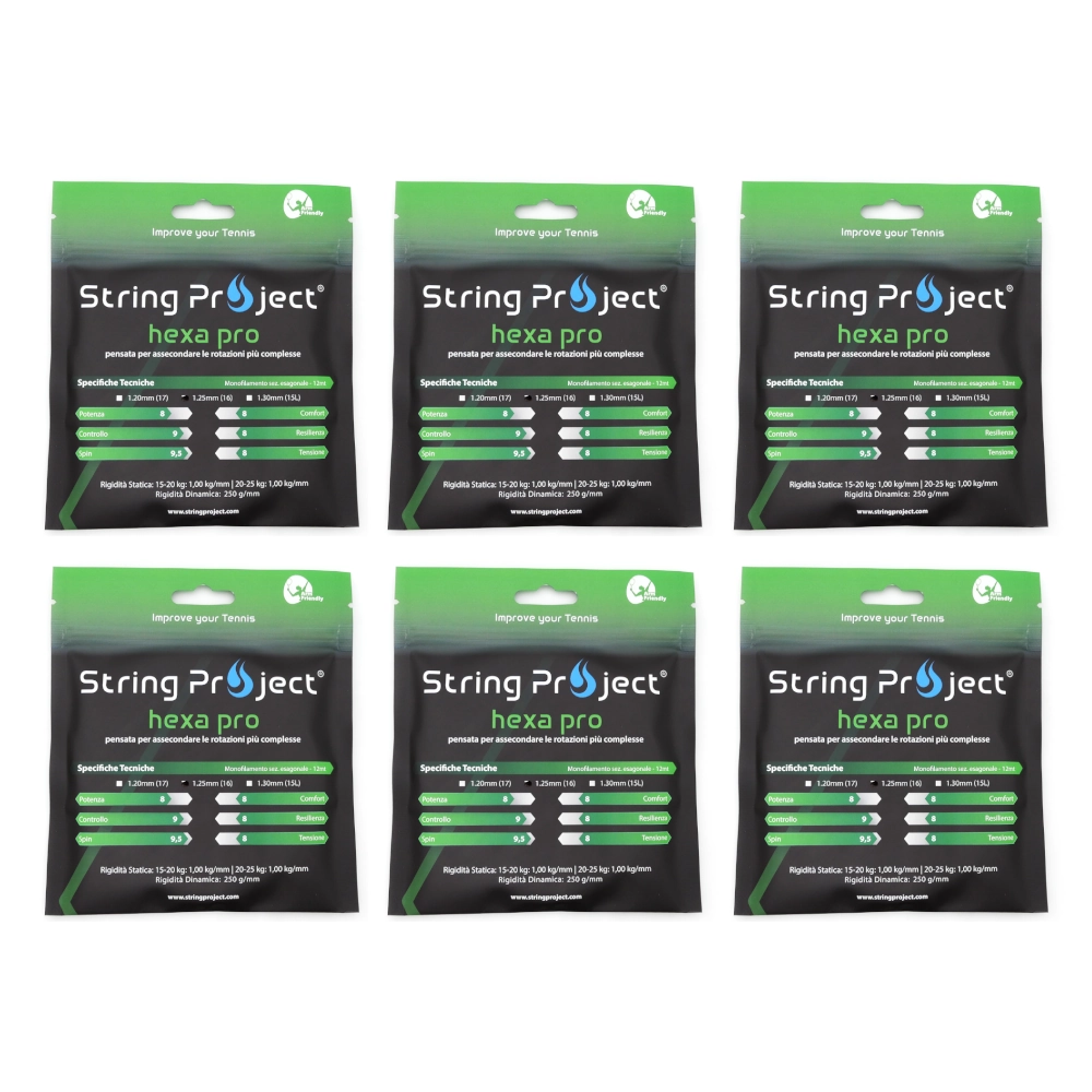 String Project Hexa Pro – 6 Paquetes bobina de 12 m