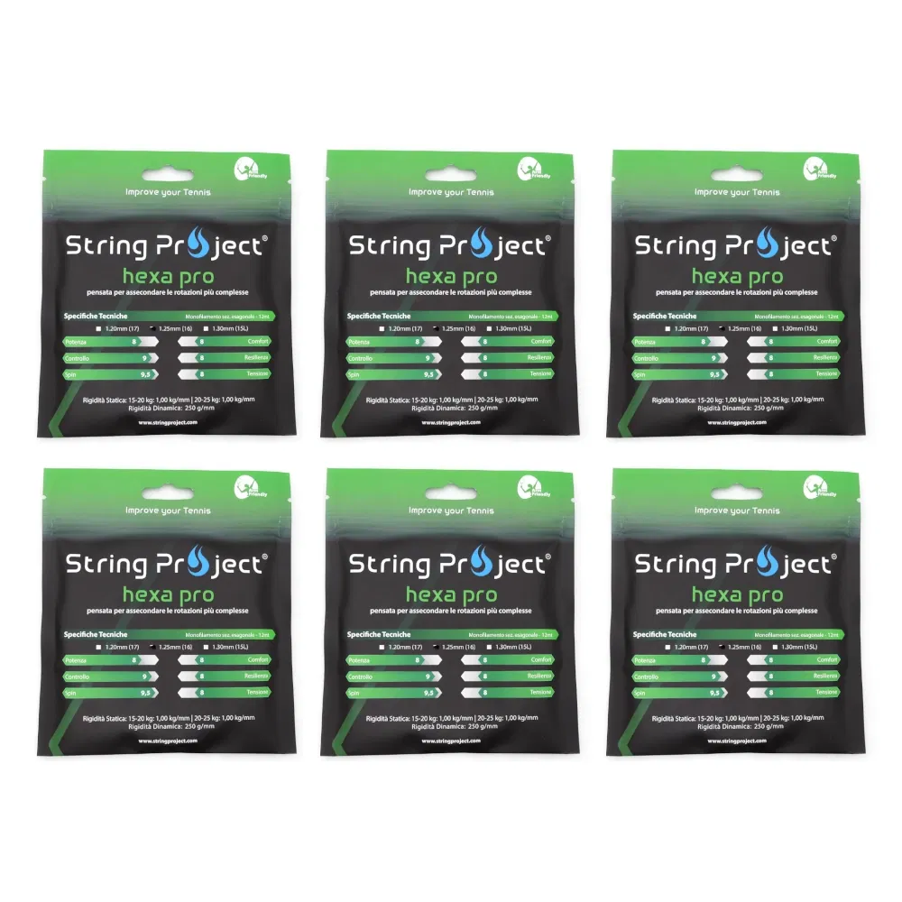 String Project Hexa Pro – Pack da 6 matassine da 12 m
