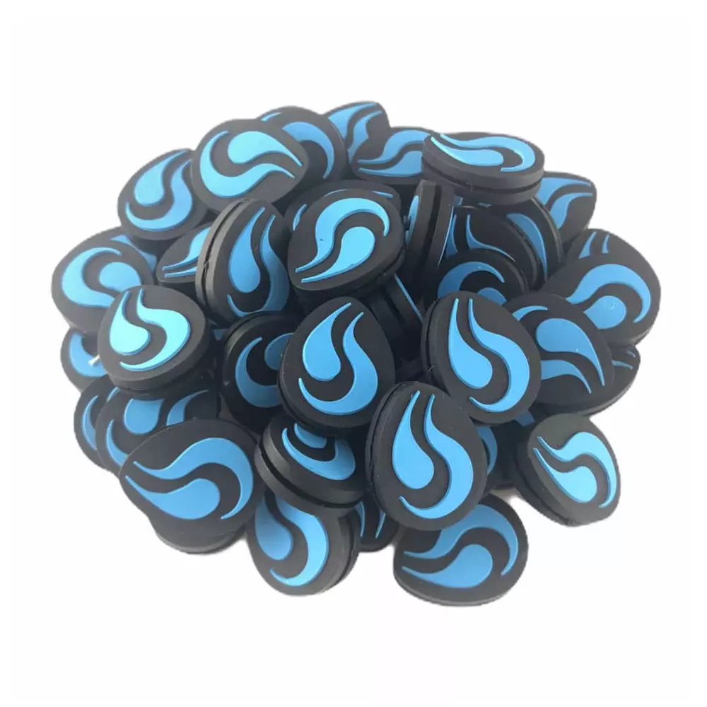 String Project Damper / Antivibrador - Negro con Llama Azul